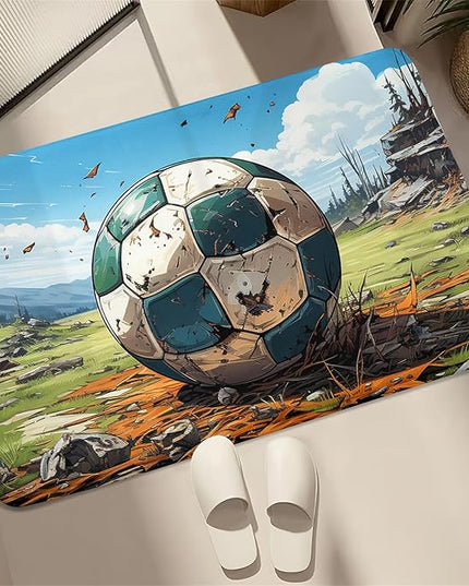 Football Rug for Boys Bedroom - Kids Rug Football Rug Basketball Rugs for Teen Boys Bedroom Football Carpet for Boys Bedroom Football Rugs for Boys Girls Sports Room,2'×3' - LeafyLoom