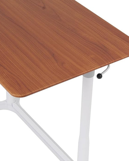 Calico Designs 51231 Sierra Height Adjustable Desk, White/Cherry, 37.5 Inch - LeafyLoom