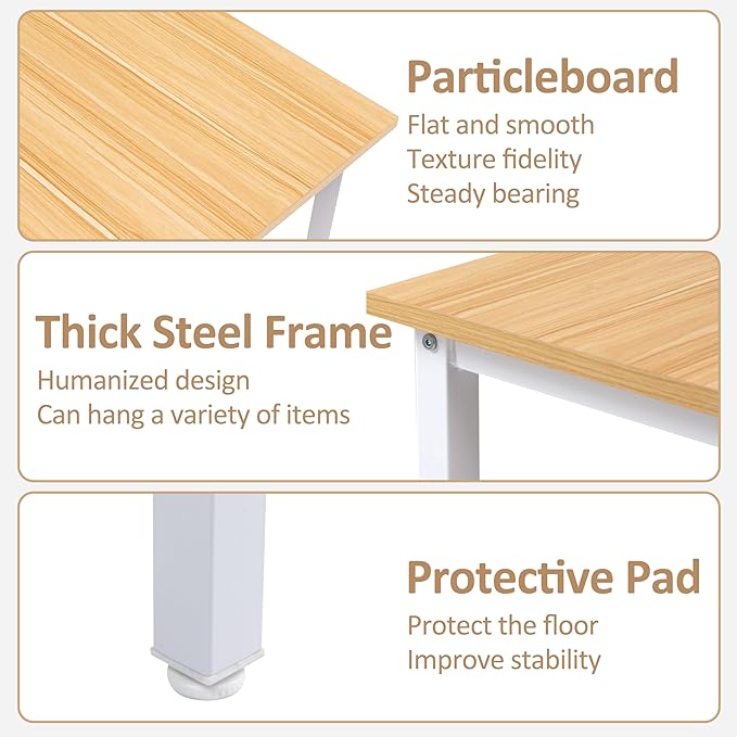 Finnhomy Bar Table Set, 23.6" Pub Table High Top Table, Square Bar Height Table, Bar Table with Stools, Kitchen Table Set for 2, Industrial Breakfast for Kitchen, Living Room, Oak Beige and White - LeafyLoom