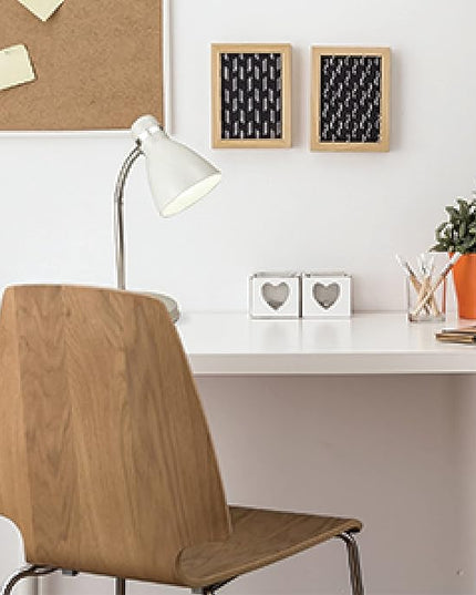 Newhouse Lighting Oxford White Metal Flexible LED Goose Neck Lamp for Desk or Table with 1 Free 6-Watt LED Bulb Included - LeafyLoom