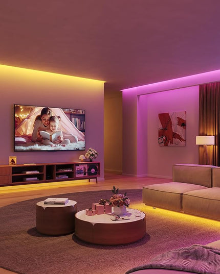 Govee LED Strip Lights 100ft, LED Lights for Bedroom, WiFi RGB LED Lights Work with Alexa and Google Assistant, 64 Modes and Music Sync, Strip Lights for Indoor, Home Decor, 2 Rolls of 50ft Govee