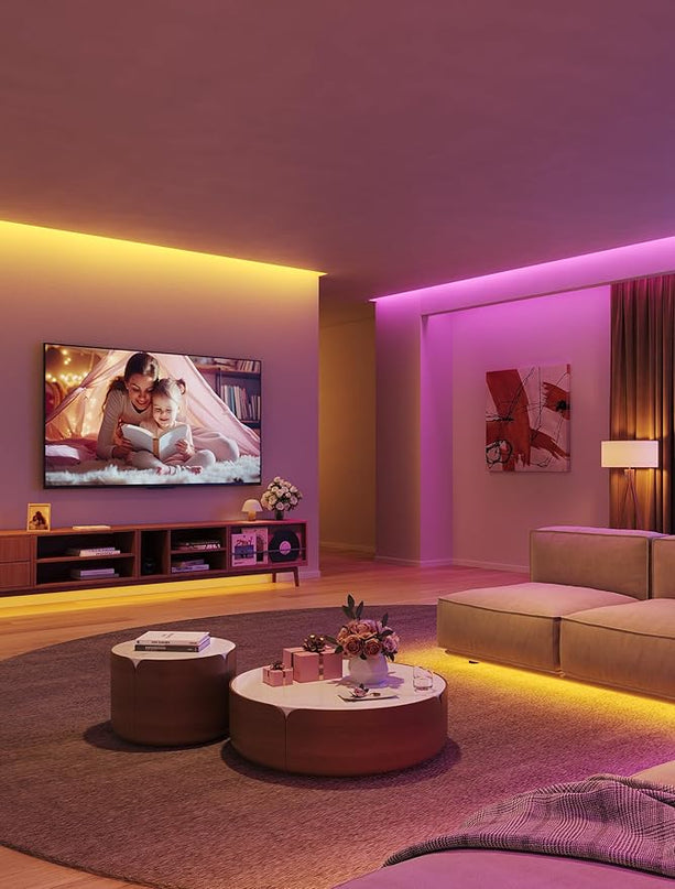 Govee LED Strip Lights 100ft, LED Lights for Bedroom, WiFi RGB LED Lights Work with Alexa and Google Assistant, 64 Modes and Music Sync, Strip Lights for Indoor, Home Decor, 2 Rolls of 50ft Govee