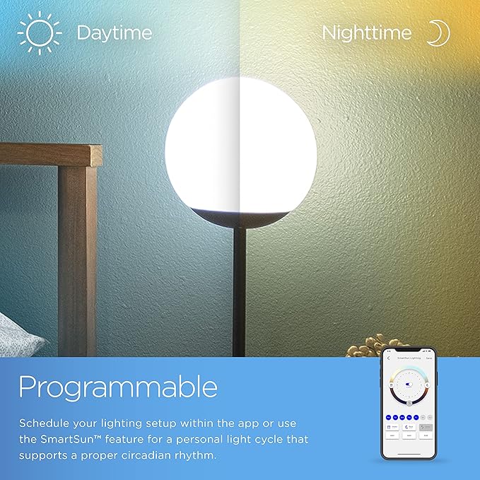 Enbrighten Bedside Decor Lamp Tabletop Wi-FI Dimmable Color Changing Music-Sync 2-Port USB-charging Station 2.4A Dorm Bedroom Home Office Living Room Compatible with Alexa 70331 Black - LeafyLoom