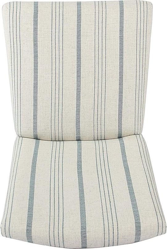 HomePop Classic Parsons Dining Chairs, Pack of 2, Dove Grey Stripe(Set of 2) - LeafyLoom