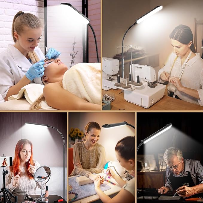 [2024 New] Floor Lamp, 18W 1800LM Super Bright LED Light Lamp with Remote & Works with Smart Plug, Dimmable Timing Eye Caring Reading Light Modern Standing Floor Lamp for Living Room Bedroom Office - LeafyLoom