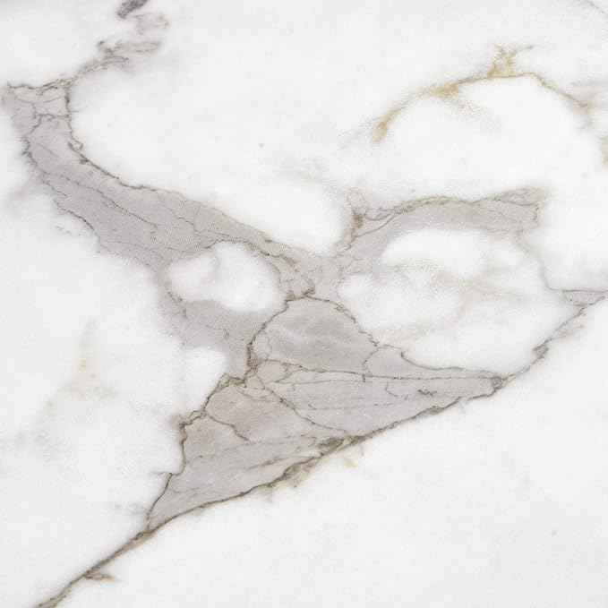 Merax 3-Piece White/Gold Modern Pub Set Counter Height Breakfast Table with 4 Bar Stool for Kitchen Dining Room - LeafyLoom