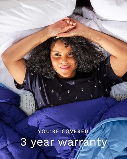 ViscoSoft Queen/Short Queen Microfiber All Seasons Down Alternative Comforter - Cooling Breathable Premium Soft Reversible Microfiber Duvet Blanket - LeafyLoom