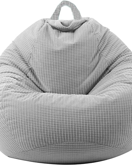 Stuffed Animal Storage Bean Bag Chair Cover (No Filler) Washable Ultra Soft Corduroy Bean Bag Cover for Organizing Plush Toys, Bean Bag for Adults - LeafyLoom