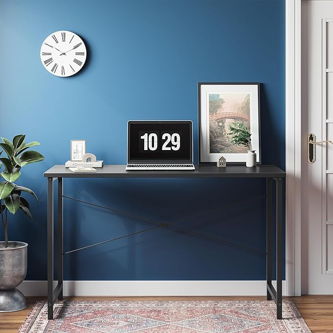 CubiCubi Computer Desk, 32 inch Small Home Office Desk for Small Spaces, Modern Simple Style for Home, Office, Study, Writing,Black - LeafyLoom