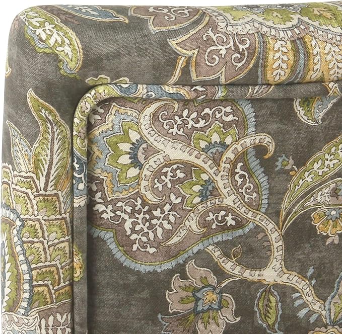HomePop Parsons Classic Upholstered Accent Dining Chair, Set of 2, Multicolor Gray Floral - LeafyLoom
