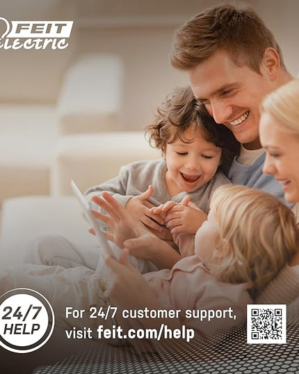 Feit Electric Smart Light Bulbs with RGB Color Changing and Tunable White, 2.4Ghz WiFi Light Bulbs, No Hub Needed, Works with Alexa and Google, Dimmable 60 Watt = LED 9W, OM60/RGBW/CA/AG/3, 3 Pack FeitElectricCompany