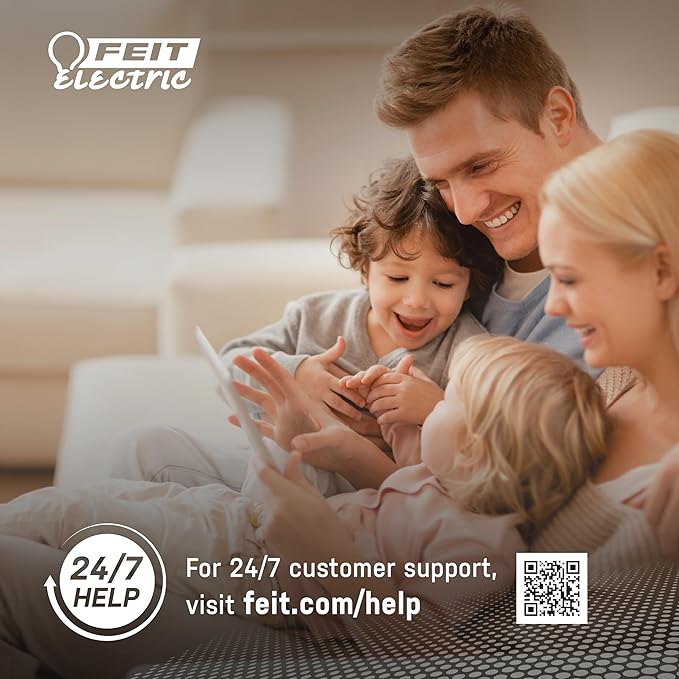 Feit Electric Smart BR30 Wifi Bulb, 5000K Daylight, 2.4GHz WIFI, No Hub Needed, Works with Alexa and Google Home Assistant, App Control, Dimmable, 65W Equivalent, Flood Light Smart Bulb, BR30/950CA/AG FeitElectricCompany