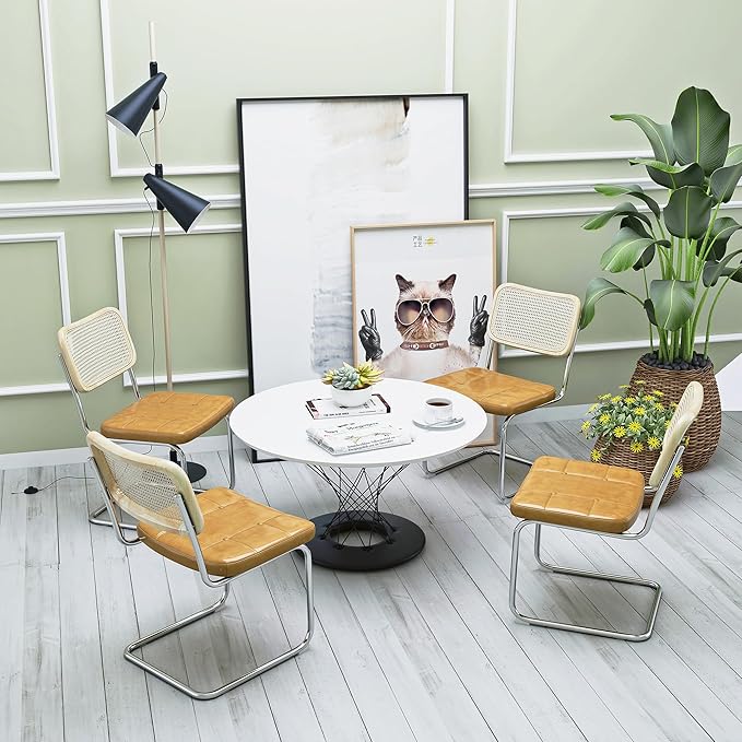 NicBex Haerin-SD-00286-LWJ Dining Chairs, 19.1"x20.1"x30.3", Brown - LeafyLoom