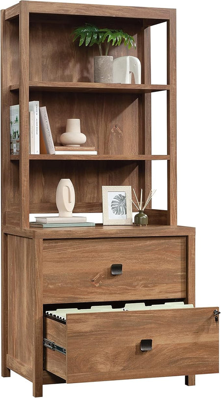 Sauder Cannery Bridge Lateral File, L: 31.73" x W: 22.05" x H: 29.76", Sindoori Mango finish - LeafyLoom