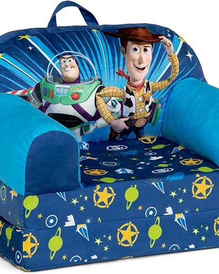 Delta Children Cozee Buddy Flip-Out Kids Chair, Toy Story - LeafyLoom