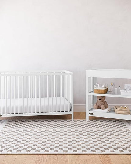 Graco Teddi 5-in-1 Convertible Crib (White) – GREENGUARD Gold Certified, Converts to Daybed, Toddler & Twin Bed with Headboard and Footboard, Adjustable Mattress Height - LeafyLoom