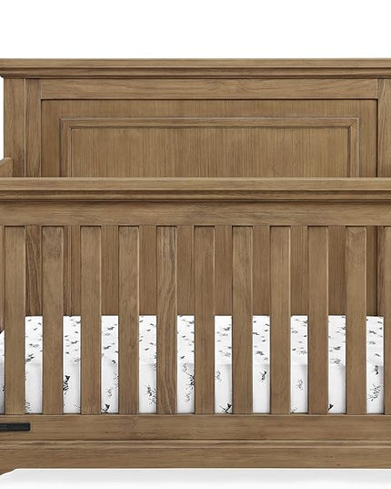 Delta Children Simmons Kids Paloma 4-in-1 Convertible Crib, Greenguard Gold Certified, Rustic Acorn - LeafyLoom