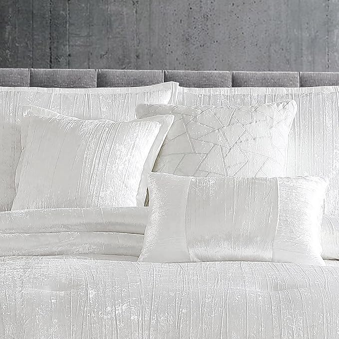 Riverbrook Home Turin Comforter Set, Queen, White, 7-Piece Set - LeafyLoom