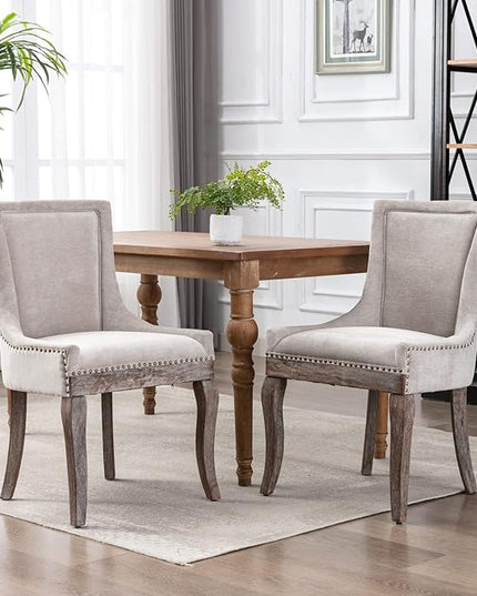 NicBex Haerin-SD-00083-LWJ Dining Chairs, 24"x21.6"x36.4", Beige - LeafyLoom