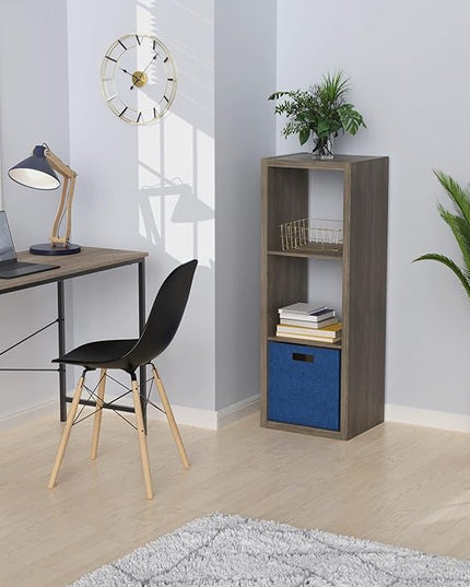 ClosetMaid 4546 Decorative Open Back 3-Cube Storage Organizer, Graphite Gray - LeafyLoom