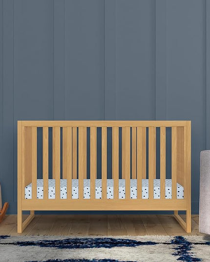 Davinci Hunter 3-in-1 Convertible Crib, Honey, Easy Assemble, Greenguard Gold Certified - LeafyLoom