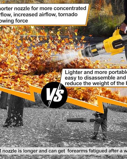 Blower Nozzle for Dewalt 60V MAX Leaf Blower(DCBL772X1 DCBL772B DCMBA572N), Car Drying Nozzle for Dewalt 60V- Bare Nozzle 1 Pack - LeafyLoom