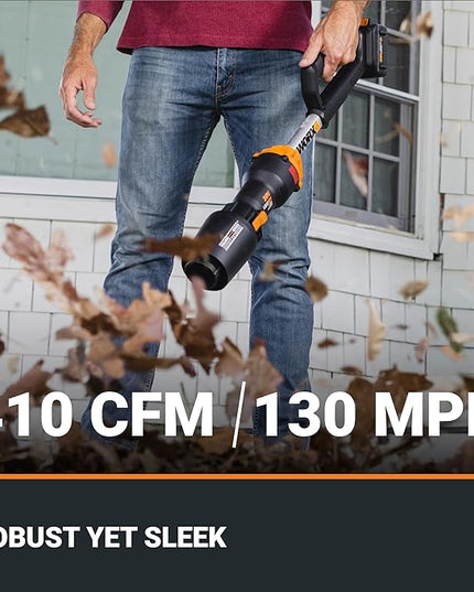 Worx Nitro WG543 20V LEAFJET Leaf Blower Cordless with Battery and Charger, Blowers for Lawn Care Only 3.8 Lbs., Cordless Leaf Blower Brushless Motor – Battery & Charger Included - LeafyLoom