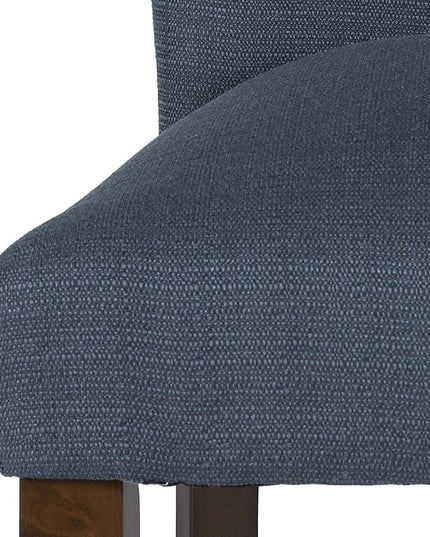 HomePop Parsons Classic Upholstered Accent Dining Chair, Single Pack, Dark Blue - LeafyLoom