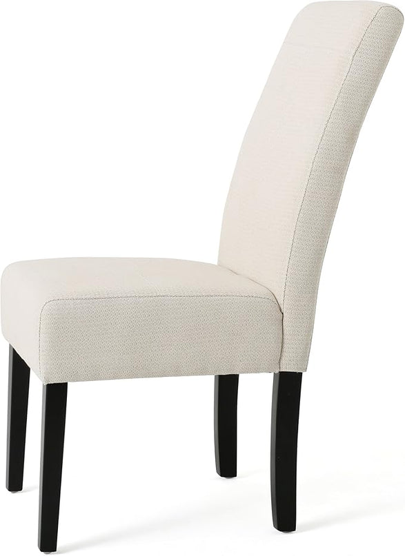 Christopher Knight Home Pertica Fabric Dining Chair, Beige 25D x 18W x 39.75H in - LeafyLoom