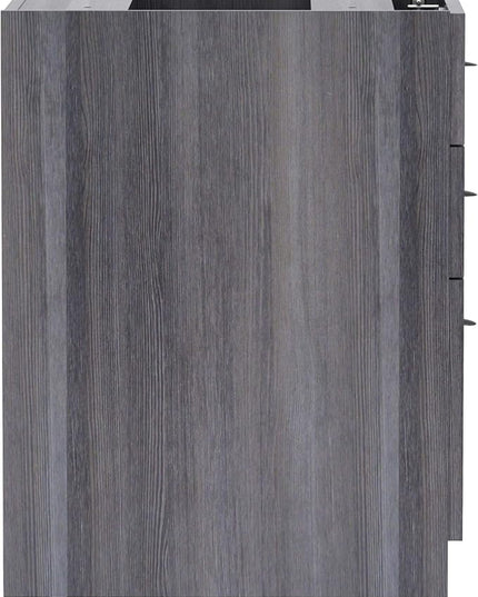 Lorell LLR69558 - Weathered Charcoal Laminate Desking Pedestal - LeafyLoom
