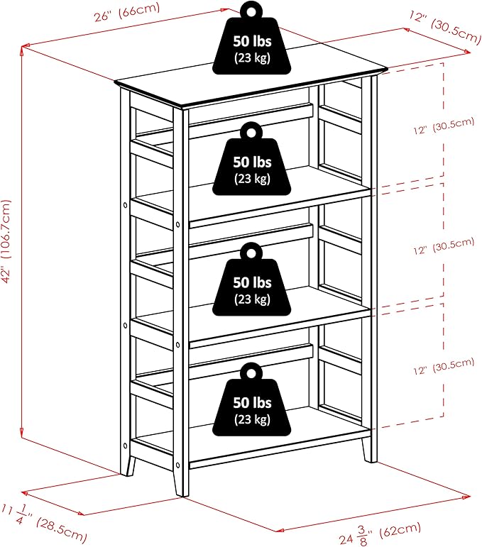 Winsome Wood Studio Shelving, Honey, 3 - LeafyLoom