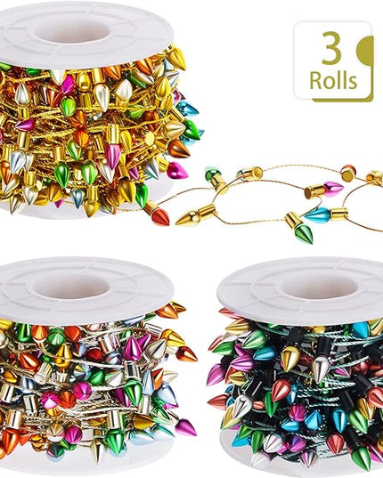 Tuanse 590 Inch Christmas Lights Miniature String Light Accessories Fake Light String Fairy Lights 3 Pieces Christmas Decoration for Xmas Furniture Accessories Tuanse