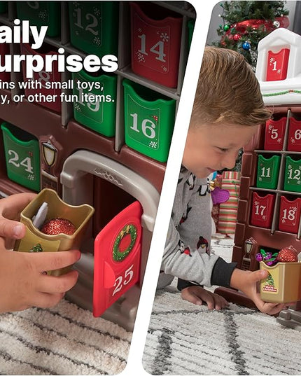Step2 My First Advent Calendar, Kids Interactive Christmas Toy, 25 Large Refillable Bins, Hide Surprises for Holiday Excitement, for Toddlers 1+ Years Old - LeafyLoom