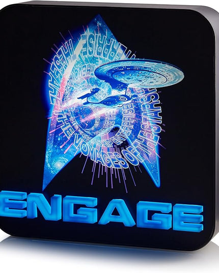 NUMSKULL Star Trek 3D Lamp Wall Light - Desk Lamp for Bedroom, Office, Home, Study, Work - Official Star Trek Merchandise - LeafyLoom