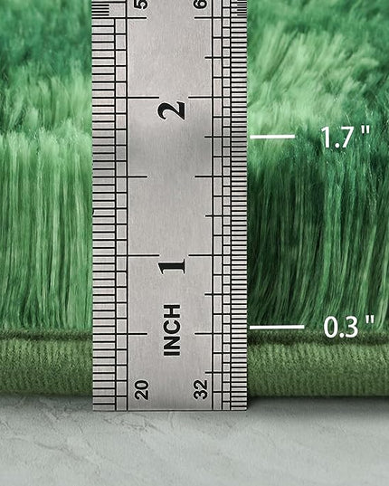 4x6 Large Area Rugs for Living Room, Super Soft Fluffy Modern Bedroom Rug, Tie-Dyed Green Indoor Shag Fuzzy Carpets for Girls Kids Nursery Room Home Decor - LeafyLoom