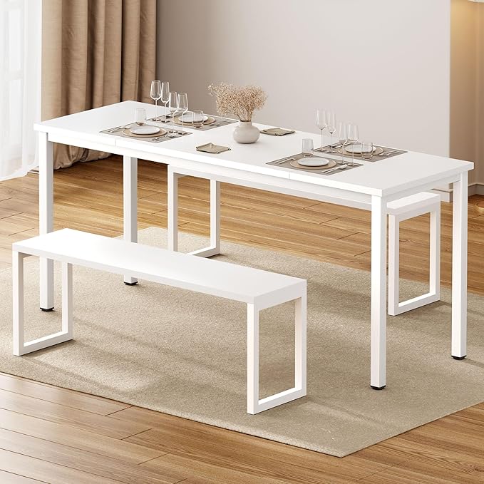 Need Large Computer Desk 70.8 x 23.6 inches Conference Table Large Office Desk Writing Table Workstation for Home Office,White 10FJGSAC3-180WW-60-ND - LeafyLoom