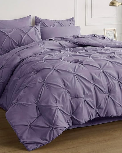 Bedsure Twin XL Comforter Set - Extra Long 5 Pieces Dorm Bedding Sets, Twin XL Bed in a Bag with Comforter, Sheets, Pillowcase & Sham - LeafyLoom