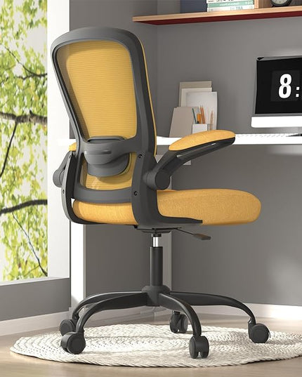 Office Chair, Ergonomic Desk Chair with Adjustable Lumbar Support, High Back Mesh Computer Chair with Flip-up Armrests-BIFMA Passed Task Chairs, Executive Chair for Home Office - LeafyLoom