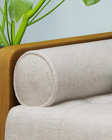 Christopher Knight Home Aidan Mid Century Modern Tufted Fabric Sofa, Beige - LeafyLoom