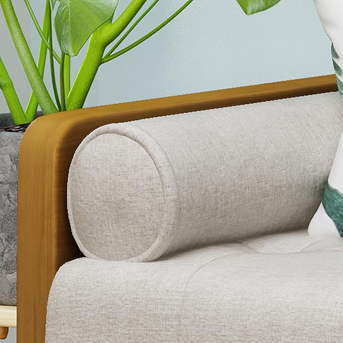 Christopher Knight Home Aidan Mid Century Modern Tufted Fabric Sofa, Beige - LeafyLoom