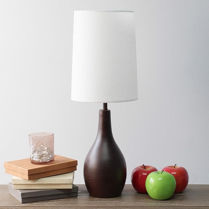 Simple Designs LT3303-RBZ Tear Drop Table Lamp, Restoration Bronze - LeafyLoom