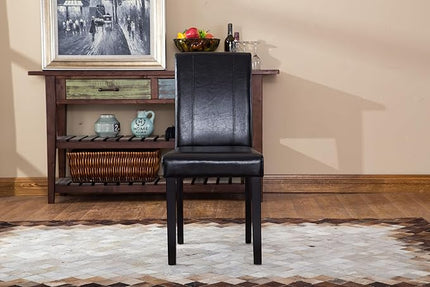 NicBex Haerin-SD-00160-LWJ Dining Chairs, 21"x16.5"x35.5", Black - LeafyLoom