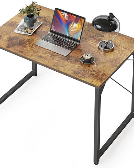 CubiCubi Computer Desk, 32 inch Small Home Office Desk for Small Spaces, Modern Simple Style for Home, Office, Study, Writing, Vintage - LeafyLoom