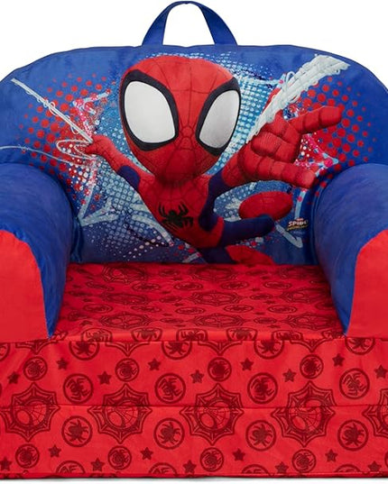 Delta Children Cozee Buddy Flip-Out Kids Chair, Spidey and His Amazing Friends - LeafyLoom
