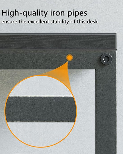 CubiCubi L Shaped Desk, 55.1 inch Corner Computer Desk with Storage Shelves, Home Office Desk with Bookshelf for Writing Gaming Study, Black - LeafyLoom