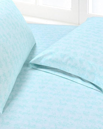 Elegant Comfort Softest and Coziest 6-Piece Sheet Set - 1500 Premium Hotel Quality Microfiber - Deep Pocket, Wrinkle Resistant 6-Piece Wave Pattern Bed Sheet Set, California King, Wave Aqua - LeafyLoom