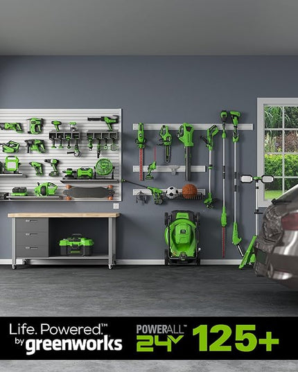 Greenworks 24V Axial Blower (100 MPH / 330 CFM), 2.0Ah Battery and Charger - LeafyLoom