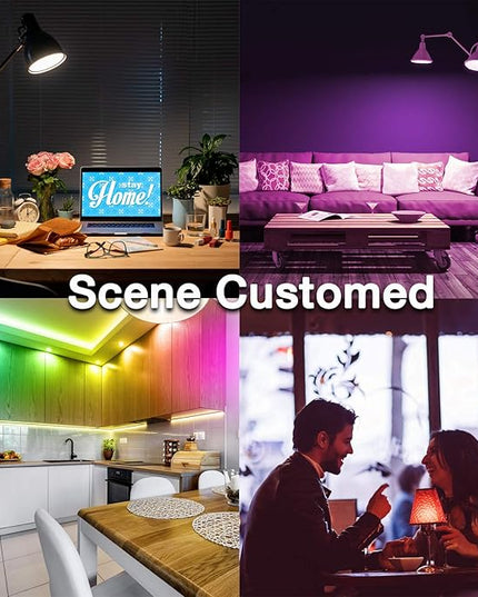 DAYBETTER Smart Light Bulbs, RGBCW Wi-Fi Color Changing Led Bulbs Compatible with Alexa & Google Home Assistant, A19 E26 9W 800LM Multicolor Bulb, No Hub Required, 6 Pack DAYBETTER