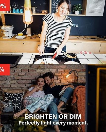 Sengled Smart Light Bulbs, Retro WiFi Light Bulbs, Vintage Filament Led light Bulbs, Smart Edison Bulbs That Work with Alexa & Google, ST19 Led Bulb 60 Watt Equivalent, 2000K E26 No Hub Required,4Pack Sengled