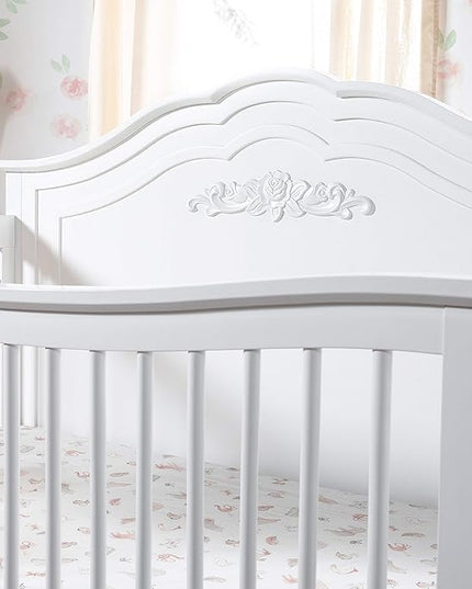 DaVinci Fiona 4-in-1 Convertible Crib in White, Greenguard Gold Certified - LeafyLoom